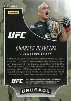 2021 Panini Chronicles UFC #223 Charles Oliveira Back