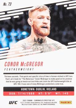 2021 Panini Chronicles UFC - Gold #73 Conor McGregor Back