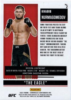 2021 Panini Chronicles UFC - Pink #2 Khabib Nurmagomedov Back
