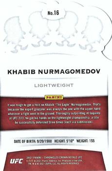 2021 Panini Chronicles UFC - Pink #16 Khabib Nurmagomedov Back