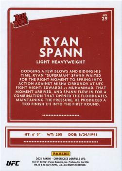 2021 Panini Chronicles UFC - Pink #29 Ryan Spann Back