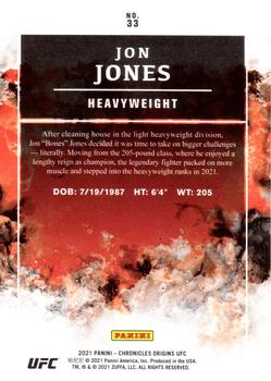 2021 Panini Chronicles UFC - Pink #33 Jon Jones Back