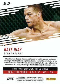 2021 Panini Chronicles UFC - Pink #72 Nate Diaz Back