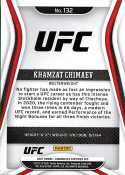 2021 Panini Chronicles UFC - Pink #132 Khamzat Chimaev Back