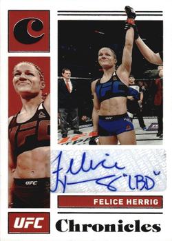 2021 Panini Chronicles UFC - Chronicles Signatures #CS-FHG Felice Herrig Front