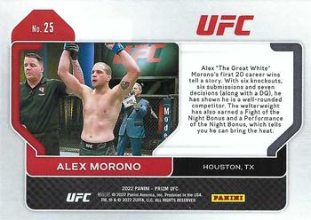 2022 Panini Prizm UFC #25 Alex Morono Back
