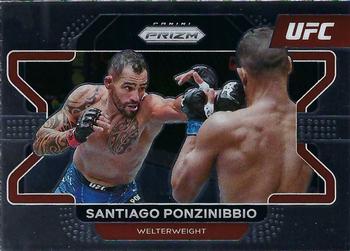 2022 Panini Prizm UFC #50 Santiago Ponzinibbio Front