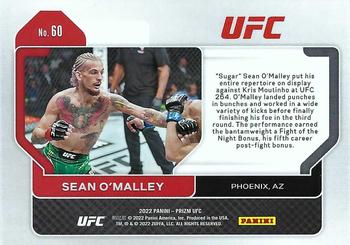 2022 Panini Prizm UFC #60 Sean O'Malley Back