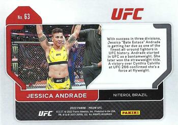 2022 Panini Prizm UFC #63 Jessica Andrade Back