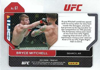 2022 Panini Prizm UFC #67 Bryce Mitchell Back
