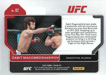 2022 Panini Prizm UFC #82 Zabit Magomedsharipov Back