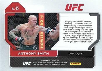 2022 Panini Prizm UFC #85 Anthony Smith Back