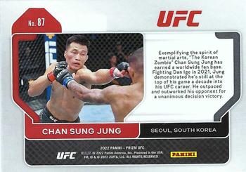 2022 Panini Prizm UFC #87 Chan Sung Jung Back