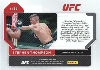2022 Panini Prizm UFC #90 Stephen Thompson Back