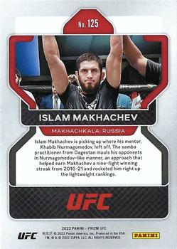 2022 Panini Prizm UFC #125 Islam Makhachev Back