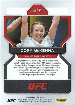 2022 Panini Prizm UFC #131 Cory McKenna Back