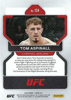 2022 Panini Prizm UFC #134 Tom Aspinall Back