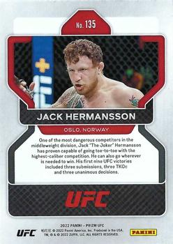 2022 Panini Prizm UFC #135 Jack Hermansson Back