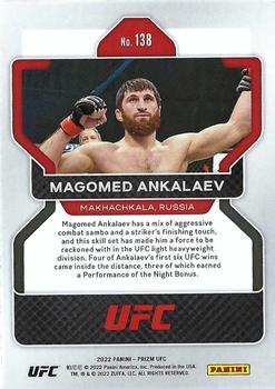 2022 Panini Prizm UFC #138 Magomed Ankalaev Back