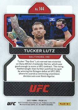 2022 Panini Prizm UFC #144 Tucker Lutz Back