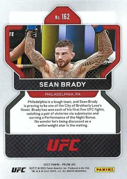 2022 Panini Prizm UFC #162 Sean Brady Back