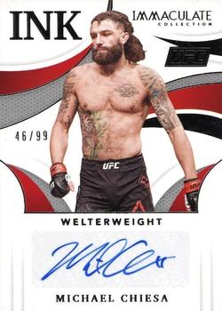2021 Panini Immaculate Collection UFC - Immaculate Ink #II-MCS Michael Chiesa Front