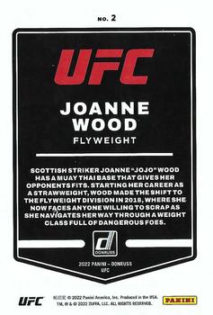 2022 Donruss UFC #2 Joanne Wood Back