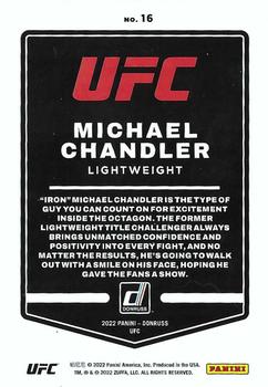 2022 Donruss UFC #16 Michael Chandler Back