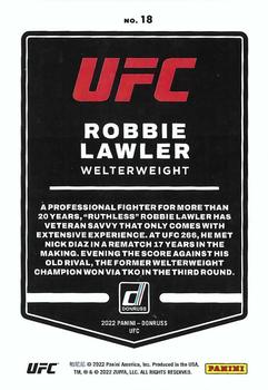 2022 Donruss UFC #18 Robbie Lawler Back