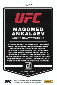 2022 Donruss UFC #44 Magomed Ankalaev Back