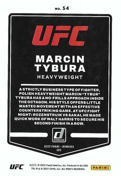 2022 Donruss UFC #54 Marcin Tybura Back