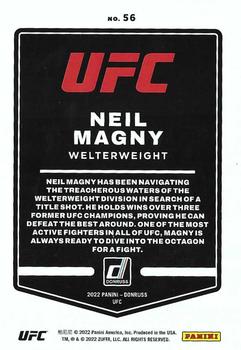 2022 Donruss UFC #56 Neil Magny Back