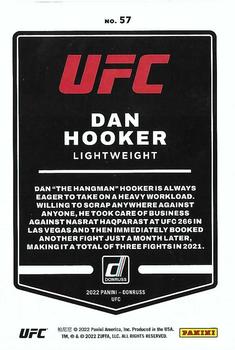 2022 Donruss UFC #57 Dan Hooker Back