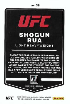 2022 Donruss UFC #58 Shogun Rua Back