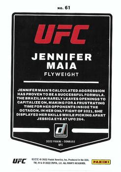2022 Donruss UFC #61 Jennifer Maia Back