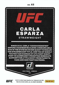 2022 Donruss UFC #65 Carla Esparza Back