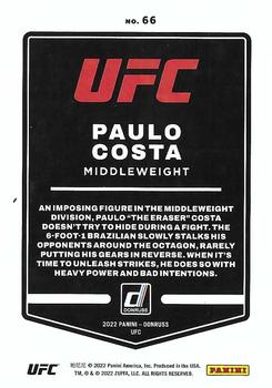 2022 Donruss UFC #66 Paulo Costa Back