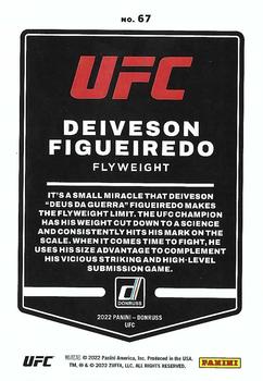 2022 Donruss UFC #67 Deiveson Figueiredo Back