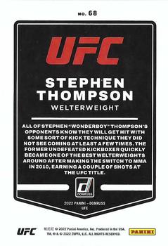 2022 Donruss UFC #68 Stephen Thompson Back