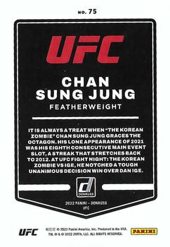 2022 Donruss UFC #75 Chan Sung Jung Back
