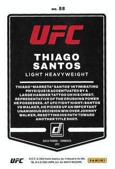 2022 Donruss UFC #88 Thiago Santos Back