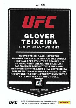 2022 Donruss UFC #89 Glover Teixeira Back