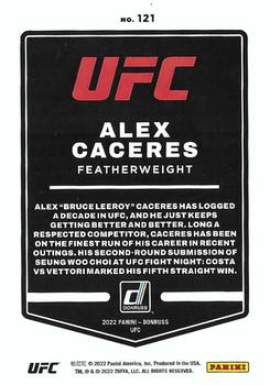 2022 Donruss UFC #121 Alex Caceres Back