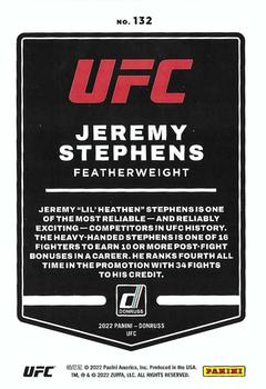 2022 Donruss UFC #132 Jeremy Stephens Back