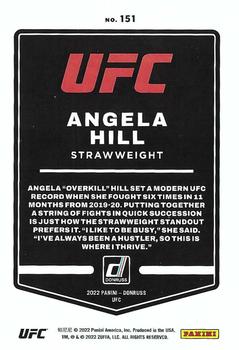 2022 Donruss UFC #151 Angela Hill Back