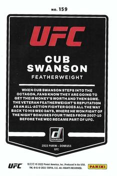 2022 Donruss UFC #159 Cub Swanson Back