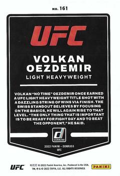 2022 Donruss UFC #161 Volkan Oezdemir Back