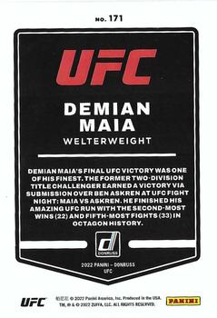 2022 Donruss UFC #171 Demian Maia Back