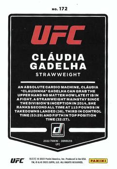 2022 Donruss UFC #172 Claudia Gadelha Back
