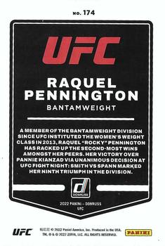2022 Donruss UFC #174 Raquel Pennington Back
